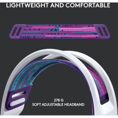 Logitech G G733 LIGHTSPEED Wireless RGB Gaming Headset - Ultimate Comfort & Immersive Sound in White
